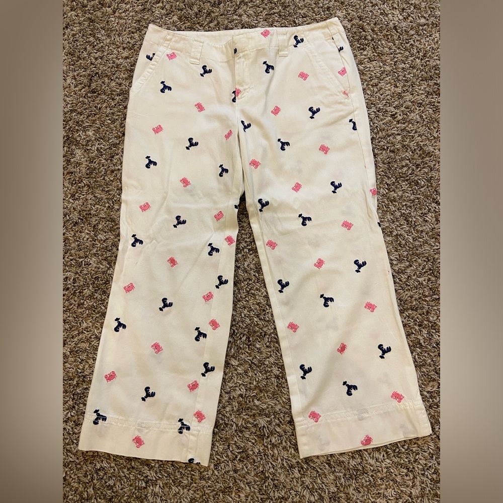 Lily Pulitzer crab & lobster pants